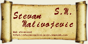 Stevan Malivojević vizit kartica